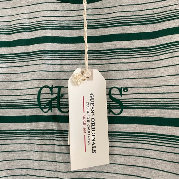 GUESS ORIGINALS MENS STRIPE TSHIRT - Picture 2 of 2